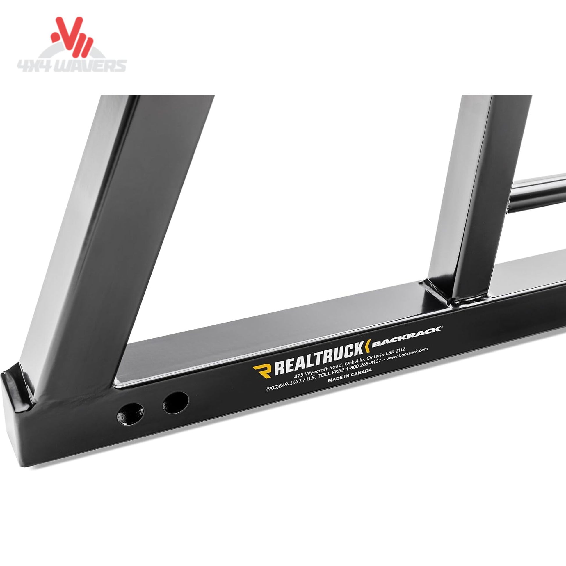 RealTruck Backrack SRL900 lighted headache rack frame with integrated safety lighting for truck bed protection and visibility.