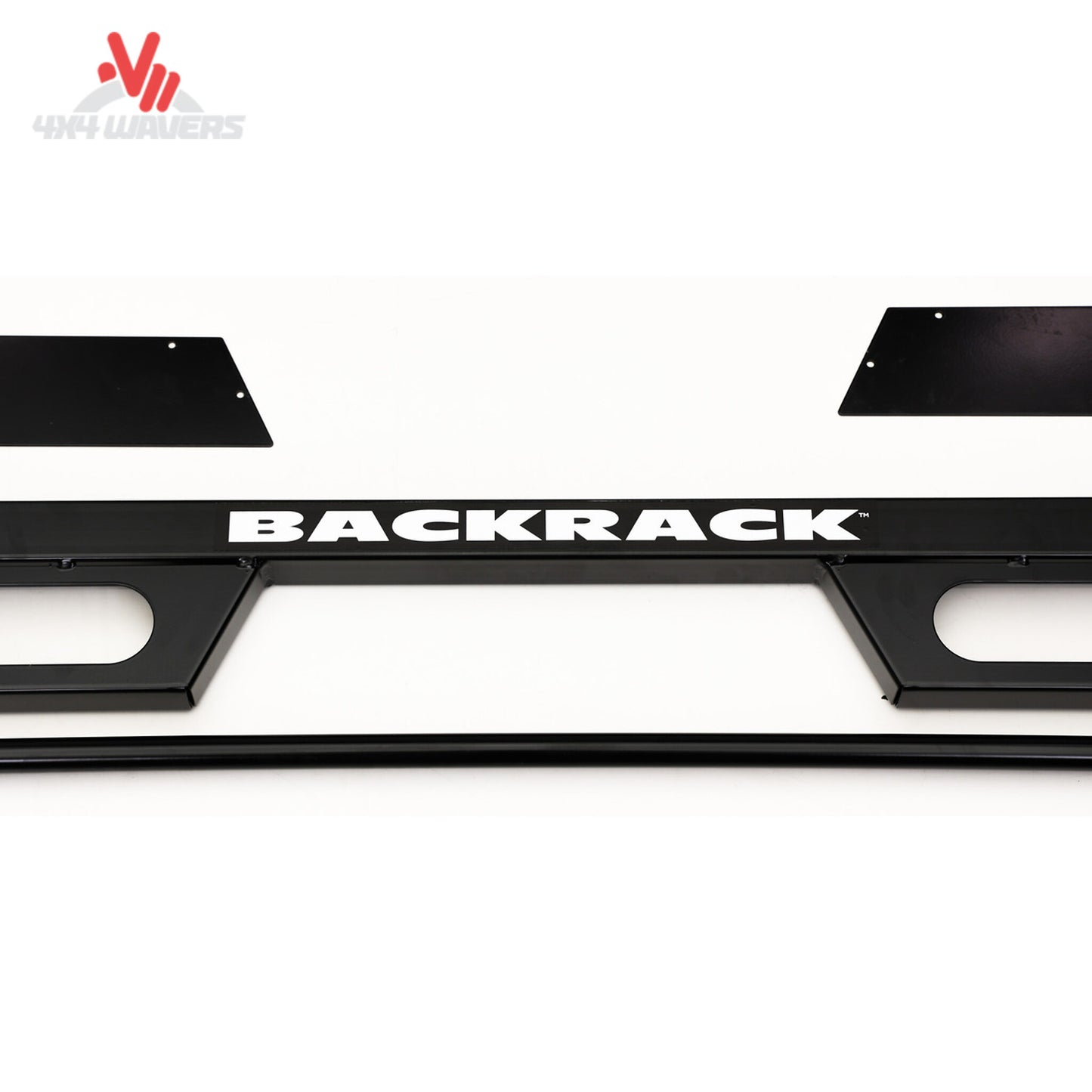 RealTruck Backrack SRL900 lighted headache rack frame on pickup truck for safety and visibility in a durable steel design.