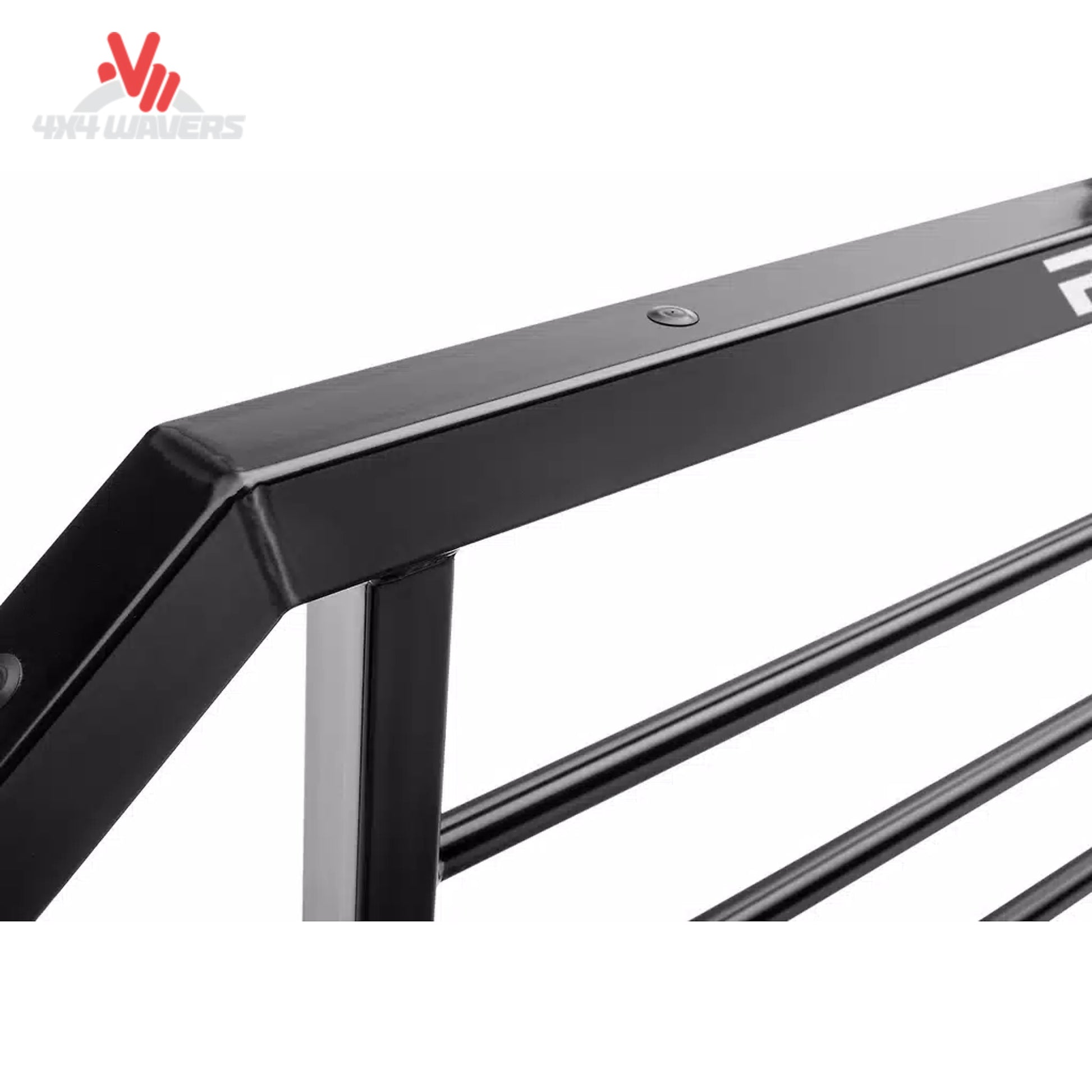 Steel headache rack for SRX900 series cab guard rack by RealTruck Backrack, showing detailed slat design on frame only.