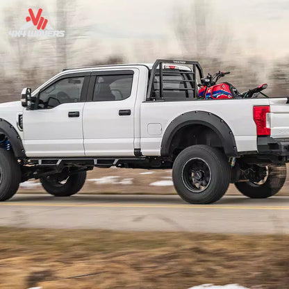 RealTruck Backrack SRX900 headache rack installed in pickup truck bed, frame-only cab guard rack for truck safety and protection.