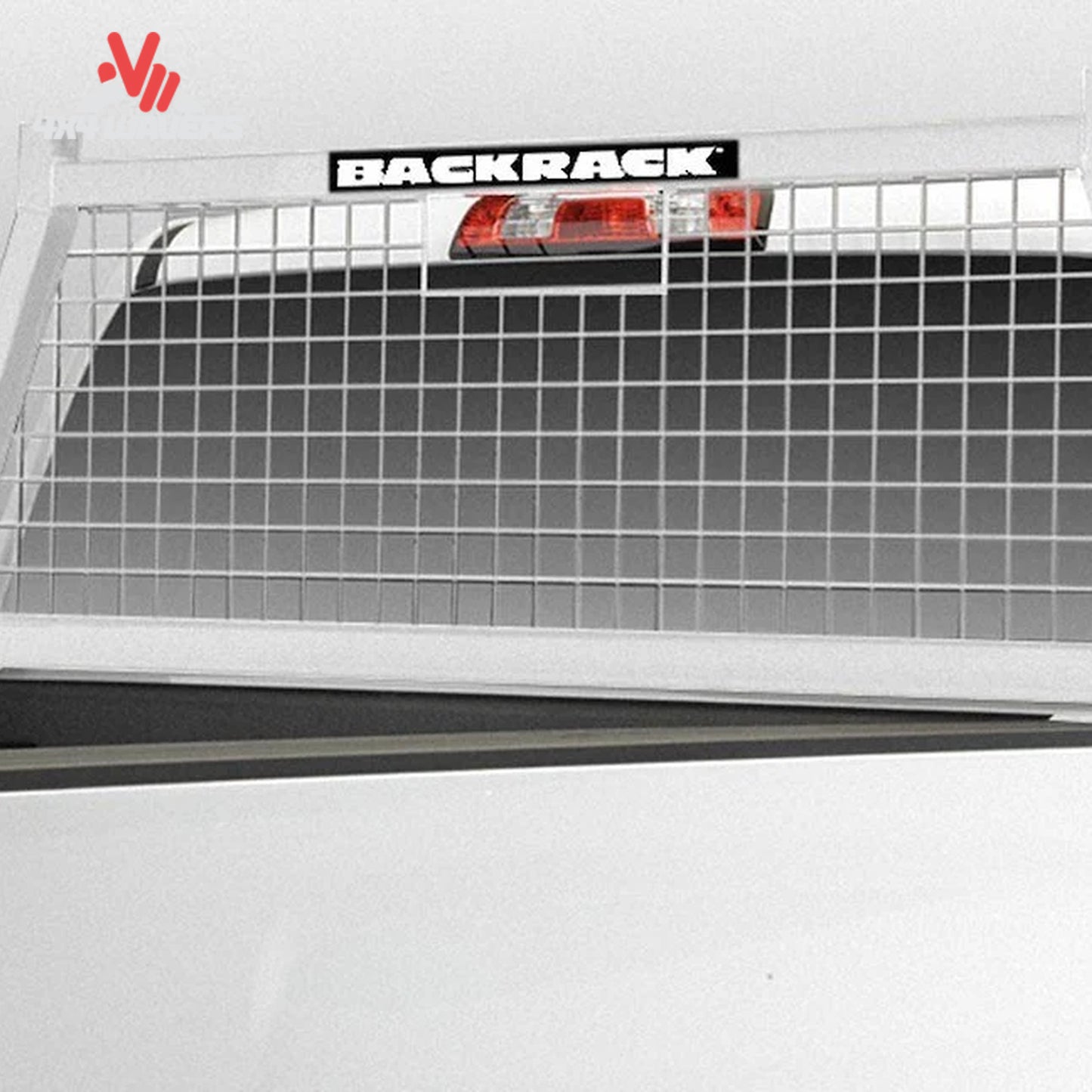 Close-up view of 2-inch robotic welded steel wire mesh pattern on BACKRACK Safety Rack SKU BKHJ_10900