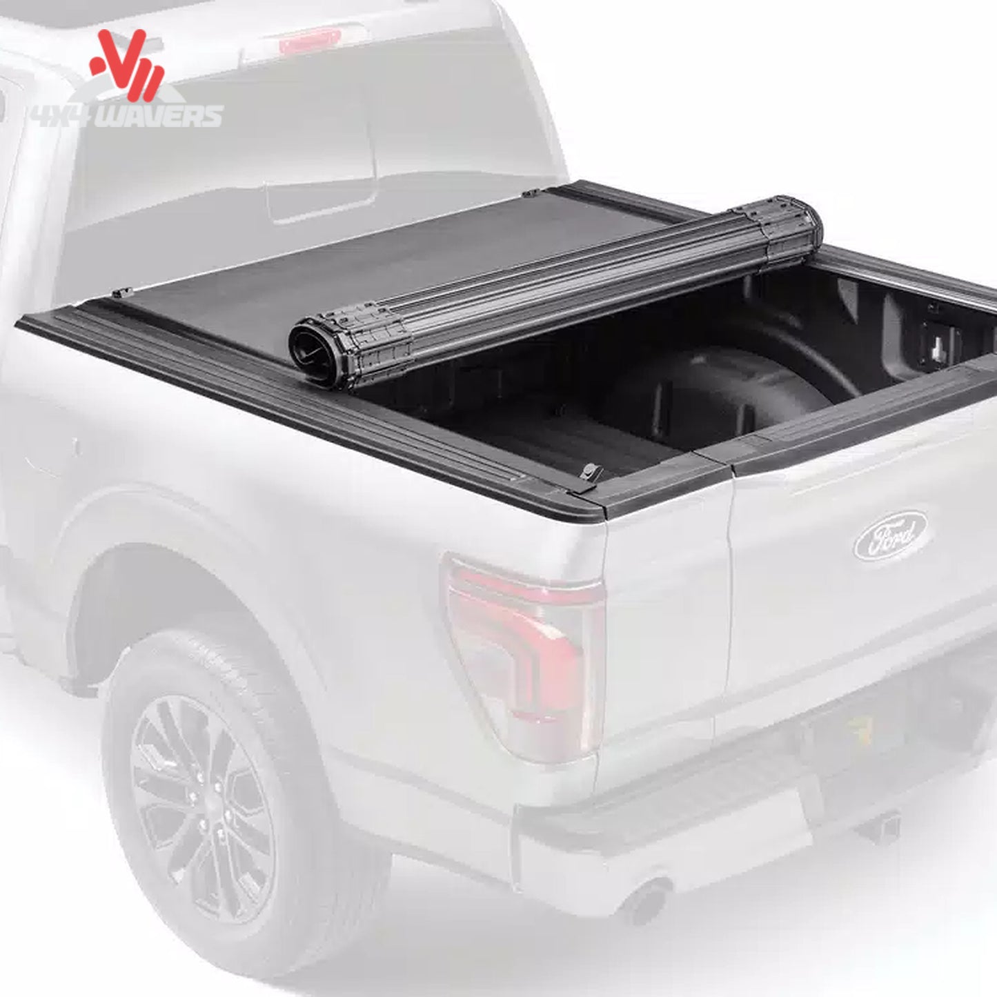 Cubierta enrollable BAK Revolver X4s instalada en una Jeep Gladiator JT 2020-2026, mostrando una protección segura y duradera para la caja de la camioneta.
