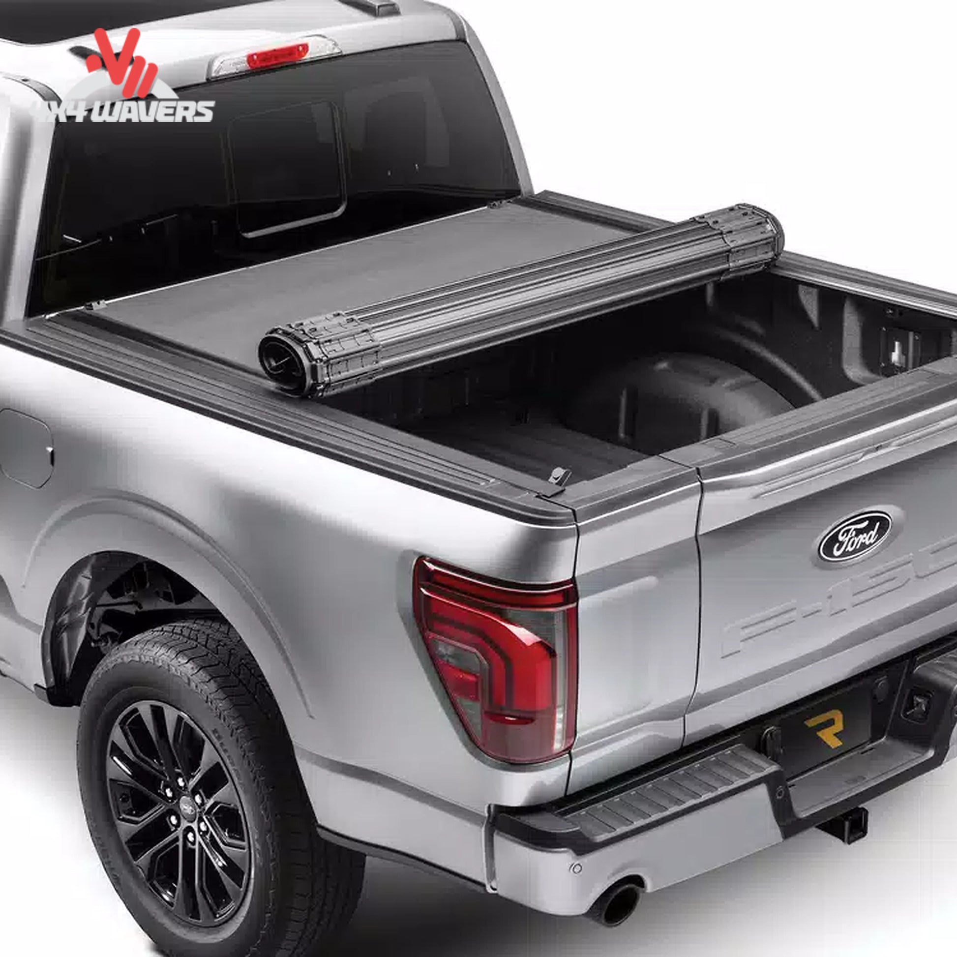 Cubierta enrollable BAK Revolver X4s instalada en una Jeep Gladiator JT 2020-2026, mostrando la cubierta elegante y segura sobre la caja de la camioneta.