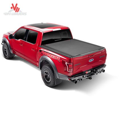 BAK Revolver X4s tonneau cover on 15-20 Ford F-150 with 5.5ft bed, weather-resistant truck bed cover by RealTruck BAK