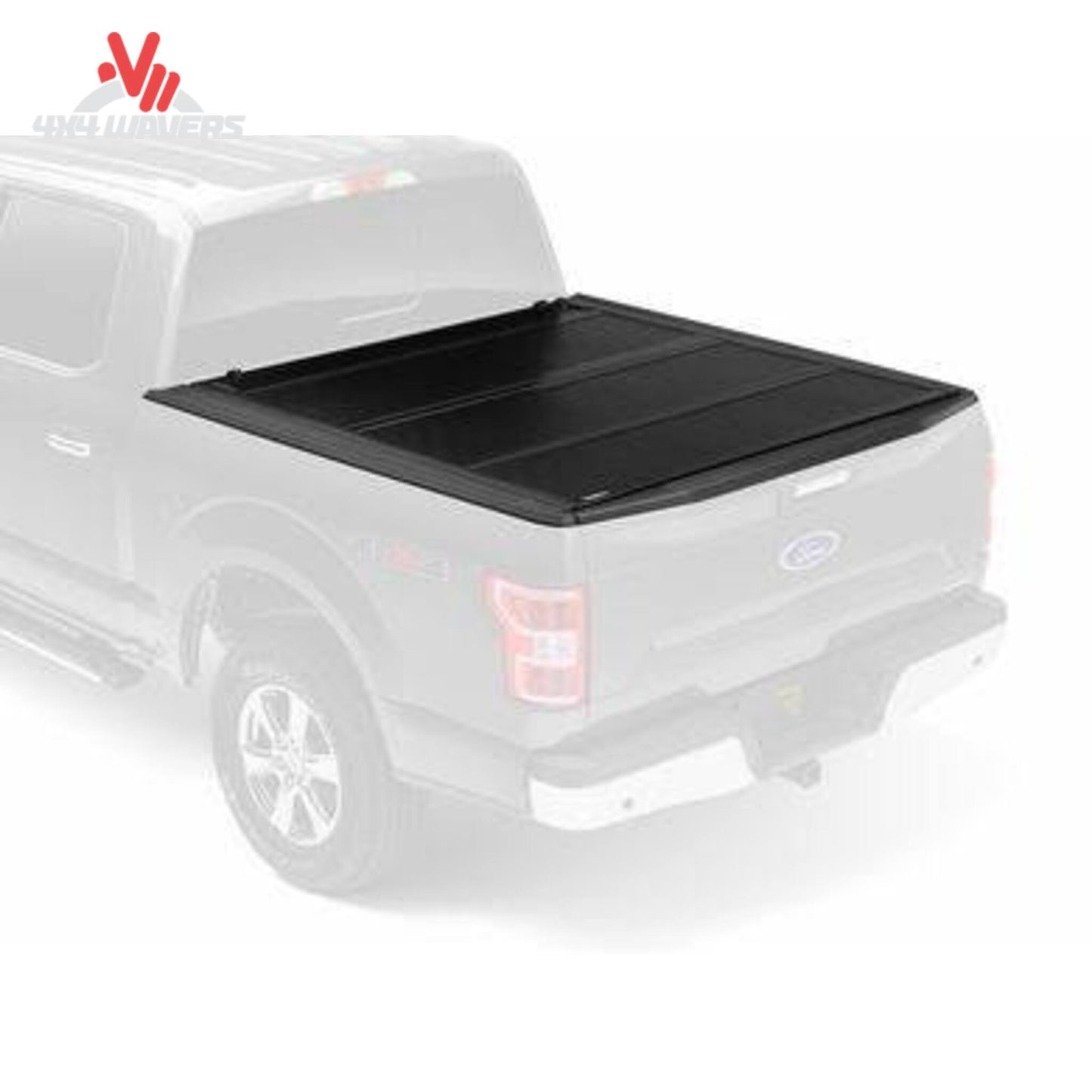 BAKFLIP FiberMax hard folding tonneau cover on a 15-20 Ford F-150 with 6.5-foot bed, showing the sleek, durable design.
