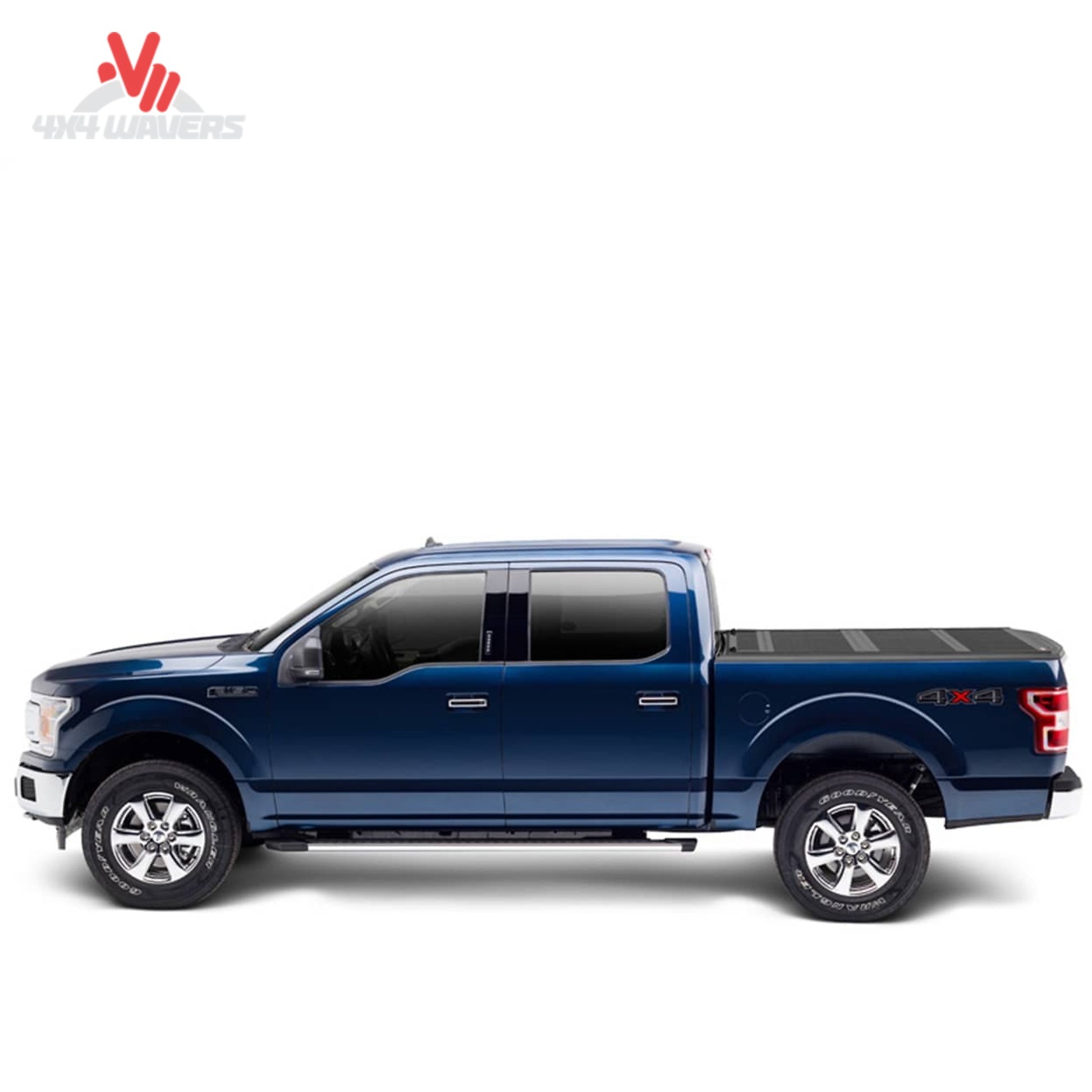 BAKFLIP FiberMax hard folding tonneau cover on a 15-20 Ford F-150 with 6.5-foot bed, shown in closed position.