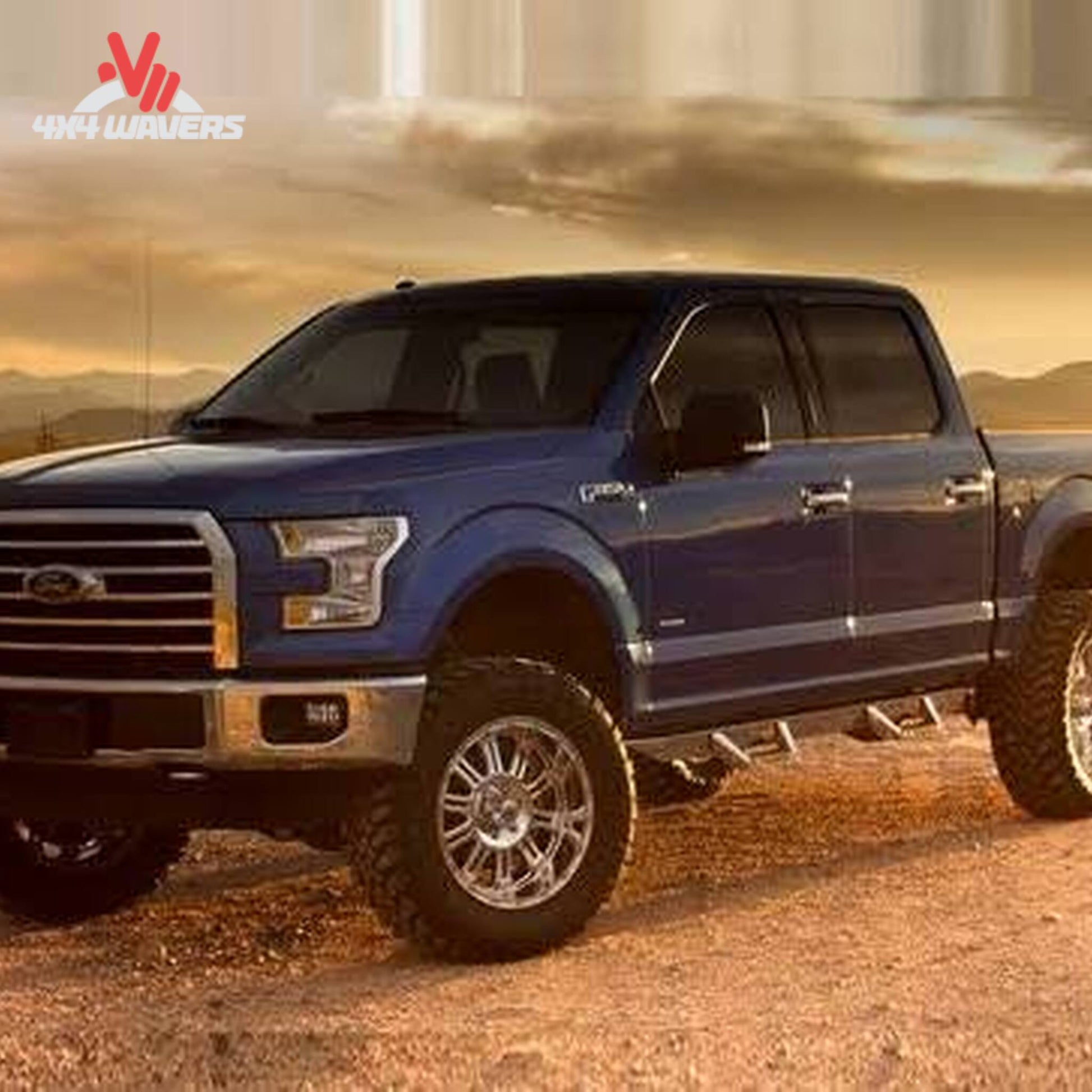 BDS 2.5-inch leveling kit with NX2 shocks installed on a Ford F-150 2WD/4WD, showing the improved stance and suspension upgrade