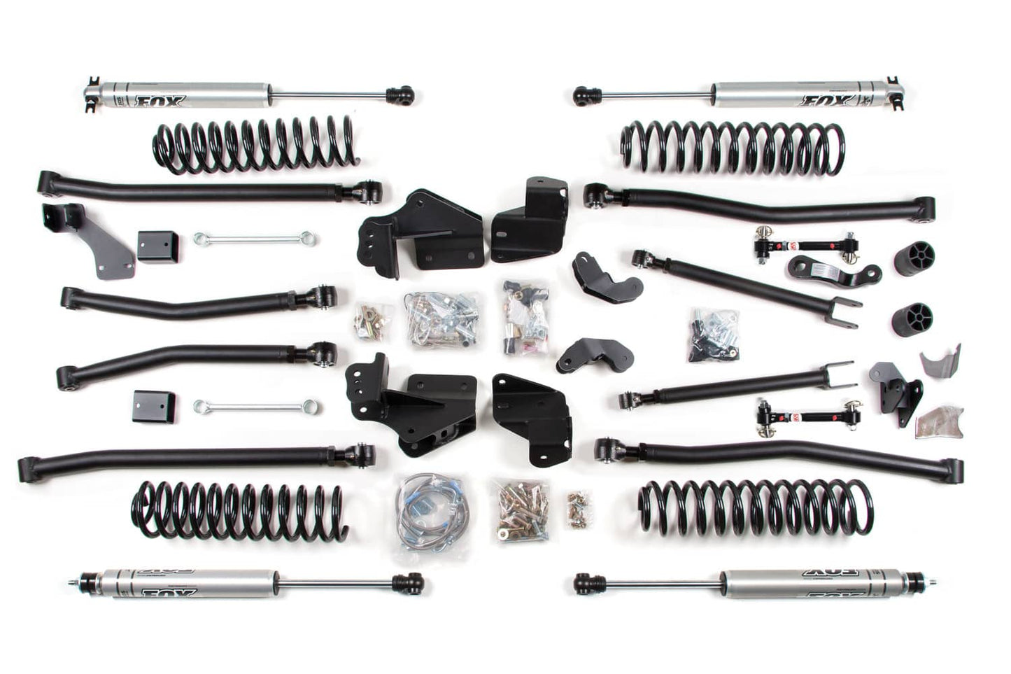 BDS Suspension 4.5-inch long arm lift kit with NX2 shocks for 2007-2018 Jeep Wrangler JK Unlimited 4-door, fits 37-inch tires