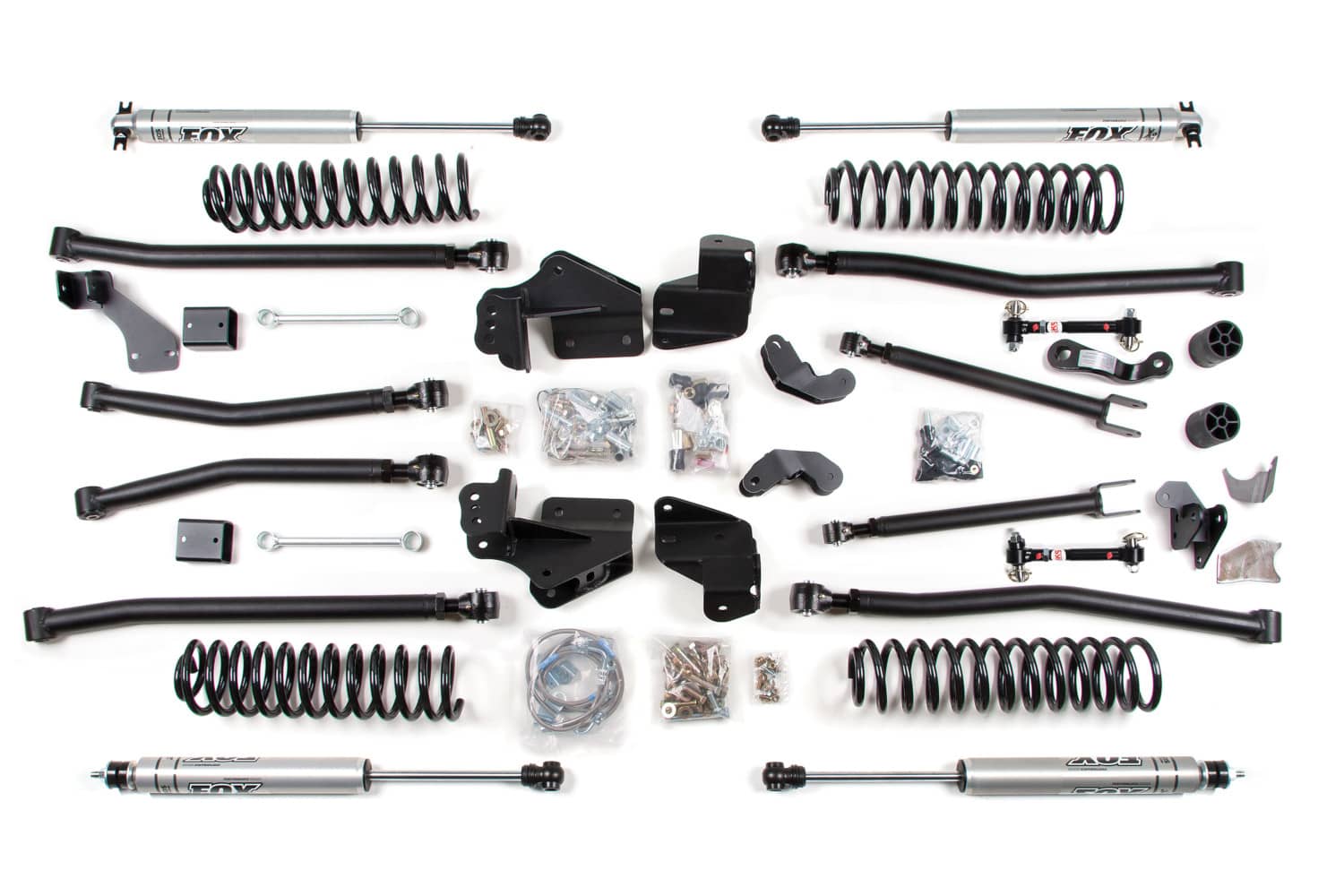 BDS Suspension 4.5-inch long arm lift kit with NX2 shocks for 2007-2018 Jeep Wrangler JK Unlimited 4-door, fits 37-inch tires