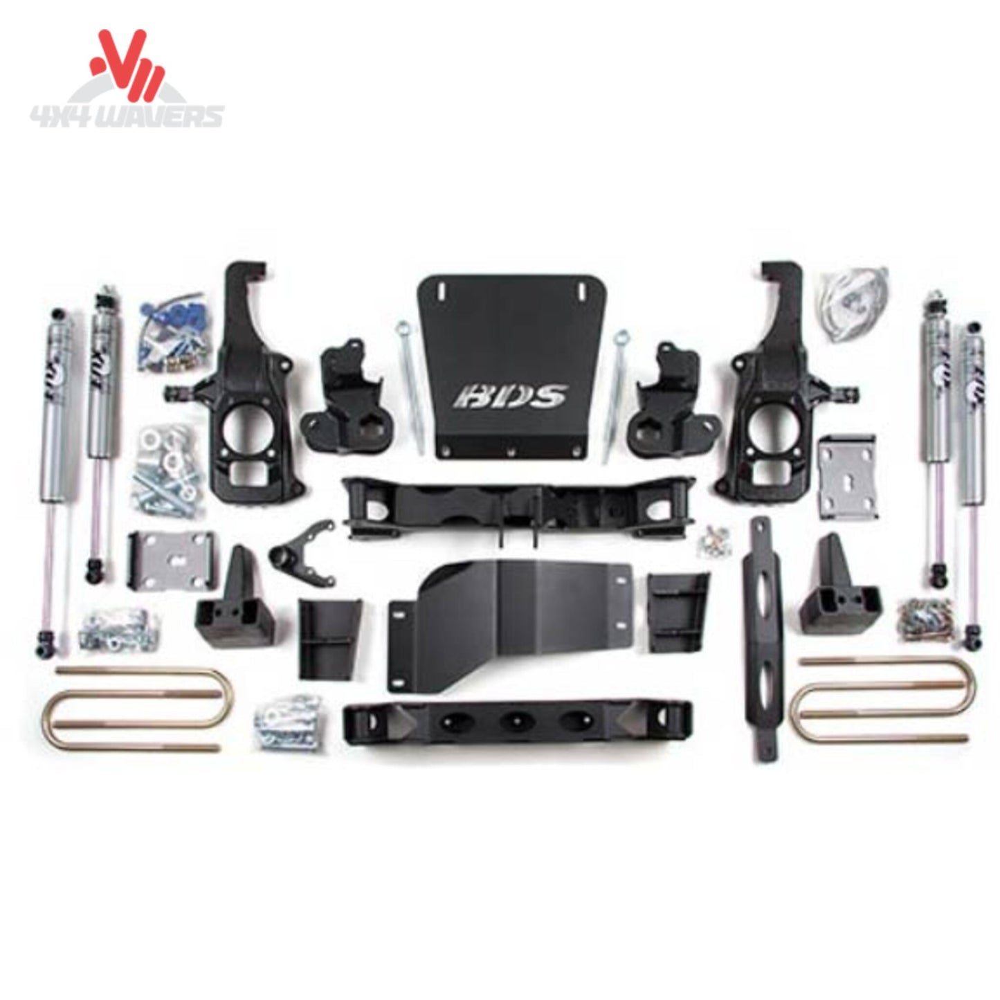 Complete BDS 6 inch lift kit including crossmembers knuckles and rear block add a leaf kit SKU BDS176H