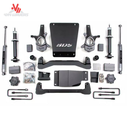 Complete BDS 6 inch lift kit including crossmembers knuckles and rear block add a leaf kit SKU BDS176H