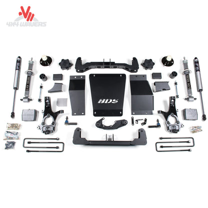 Complete BDS 6 inch suspension lift kit with full struts and crossmembers SKU BDS710F