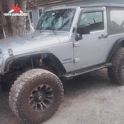 Barra Panhard delantera ajustable BDS instalada en el sistema de suspensión del Jeep Wrangler JK