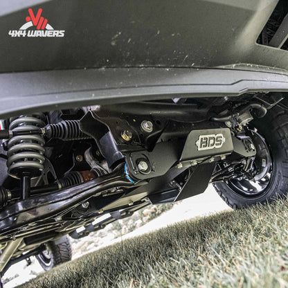 Heavy duty black powder coated crossmember and tubular UCA with ball joint cap SKU BDS1800FPE