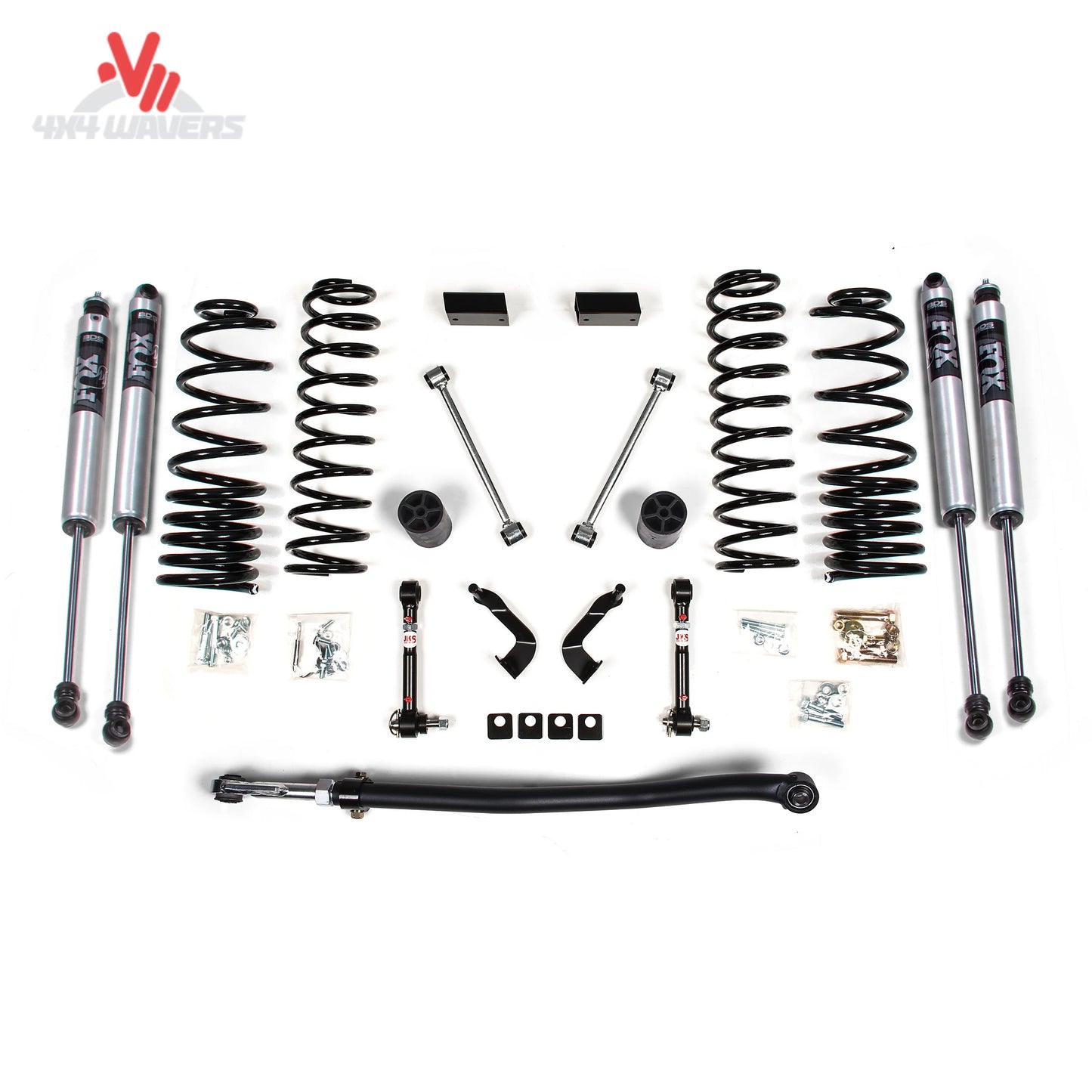 BDS kit de elevación de 3 pulgadas con amortiguadores NX2 instalado en un Jeep Gladiator JT 2020-2025, mostrando la suspensión elevada y la postura todoterreno.