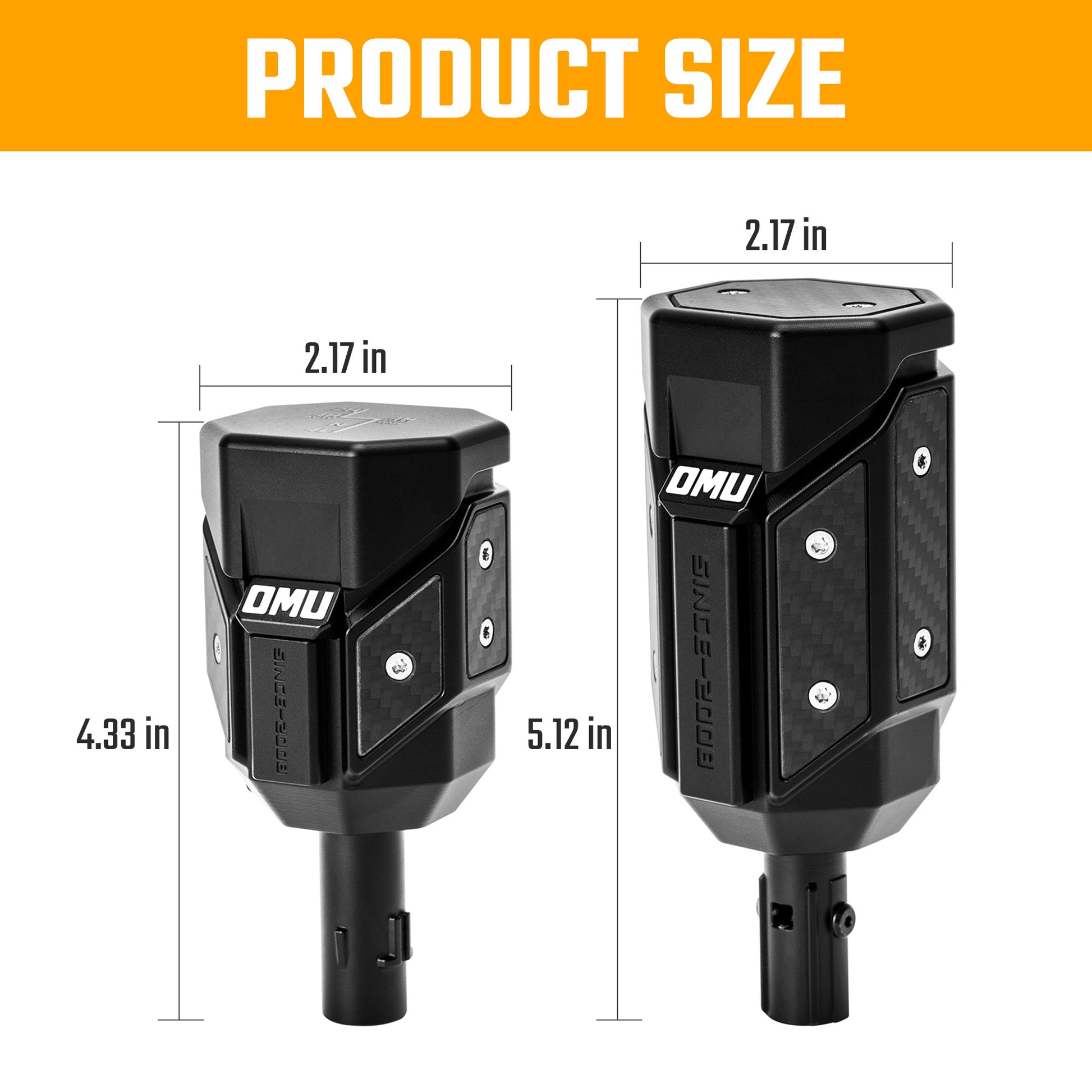 OMU Genesis Series Aluminum Alloy Gear Shif-t Knob  Automatic Transmission Shifter & Transfer Case Lever Handle Kit - Jeep Wrangler JL/JLU/4XE/Gladiator-JT 2018+ - 4X4 WAVERS