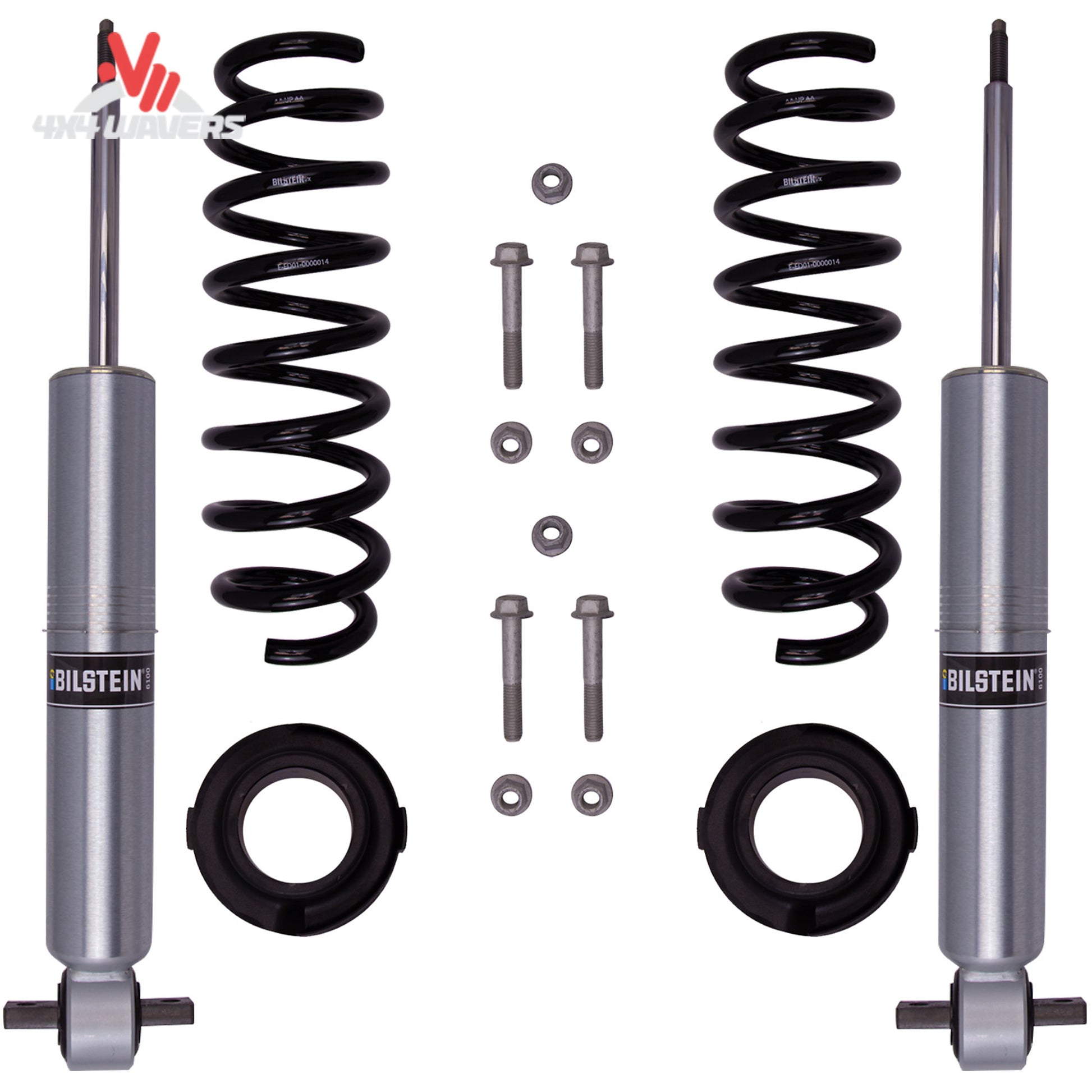 Bilstein 60mm monotube suspension leveling kit designed for Ford Bronco Sasquatch and Wildtrak models