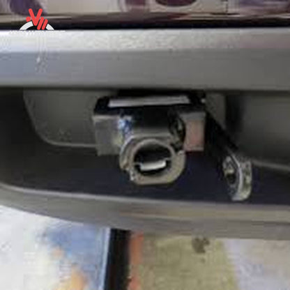 Removable attachment tabs and safety cable connection loops for Blue Ox baseplate SKU BX1674