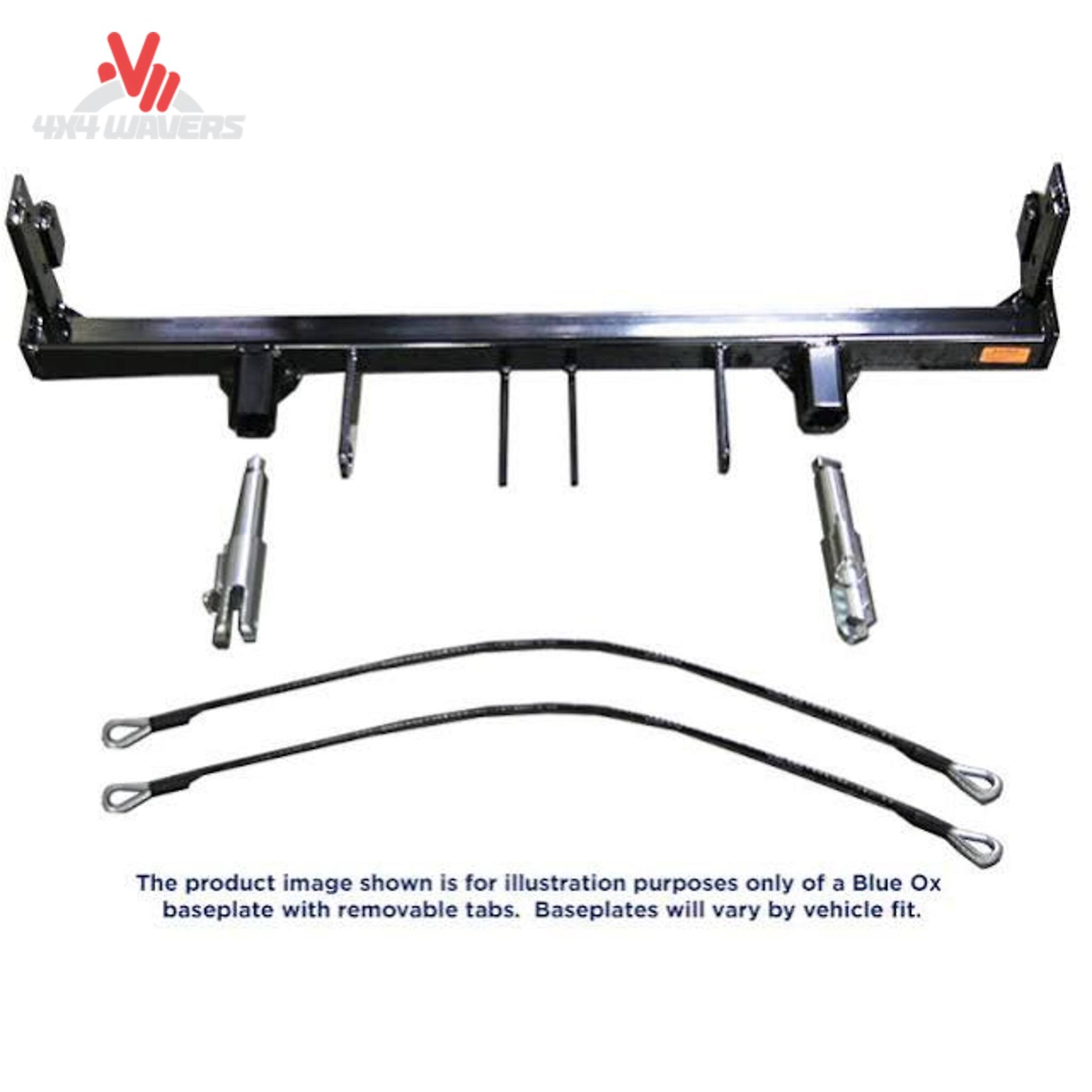 Blue Ox BX1731 baseplate bracket assembly with removable attachment tabs SKU BX1731