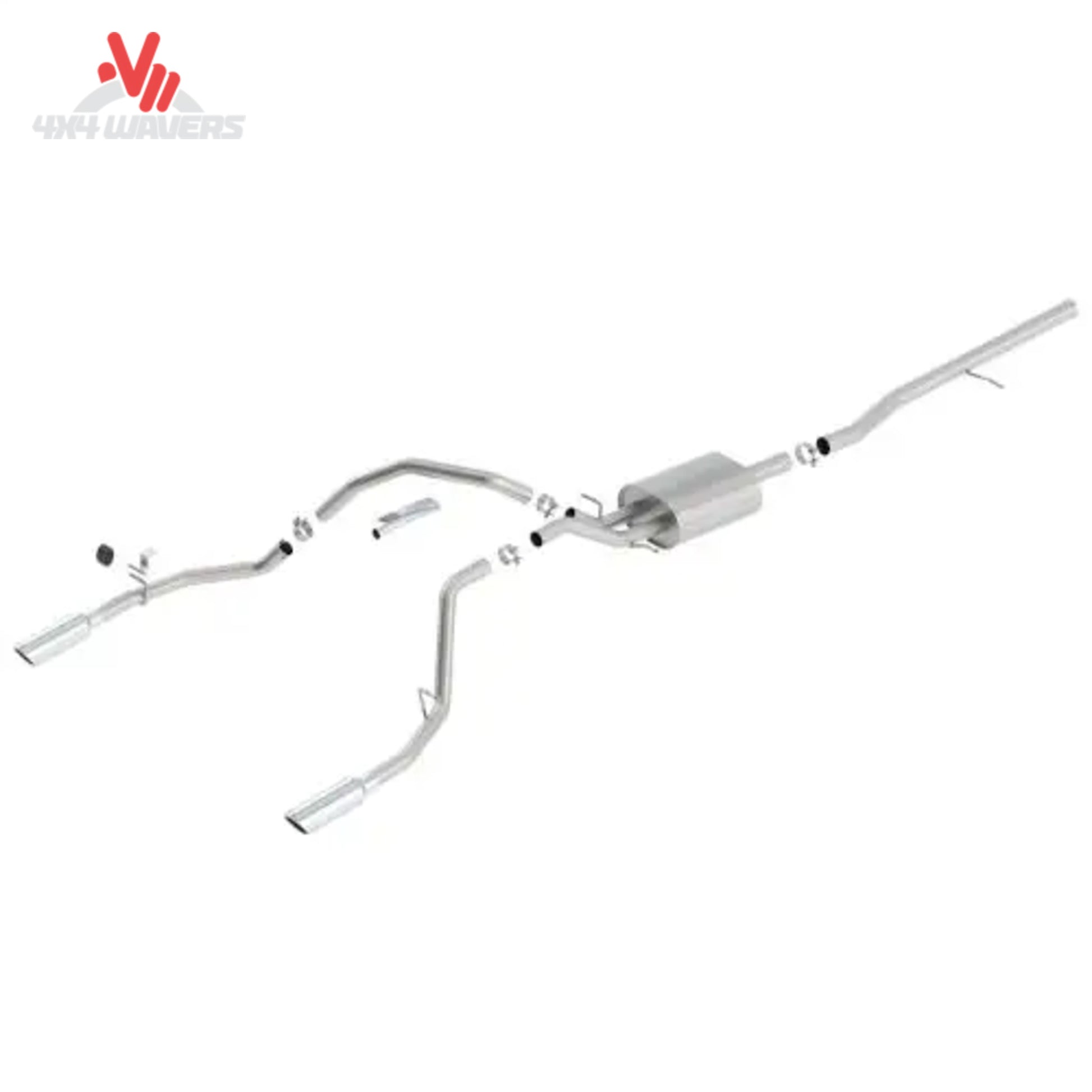 Borla S-Type T-304 stainless steel cat-back exhaust 14-18 GM 1500 5.3L SKU 140536