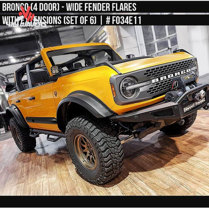 Installed Air Design flare system highlighting extra tire clearance and trail-ready styling