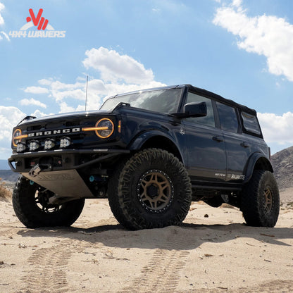 AlphaRex Bronco headlights with amber DRL and sequential turn signal