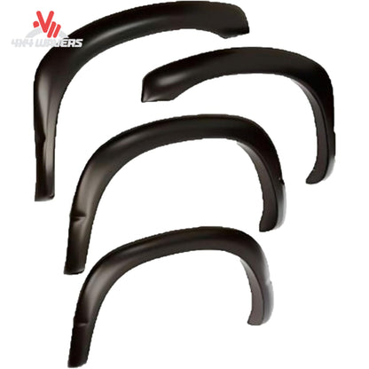 Bushwacker OE Style Fender Flares for Ford F150 2018-2020, durable Dura-Flex ABS material, four-piece set.