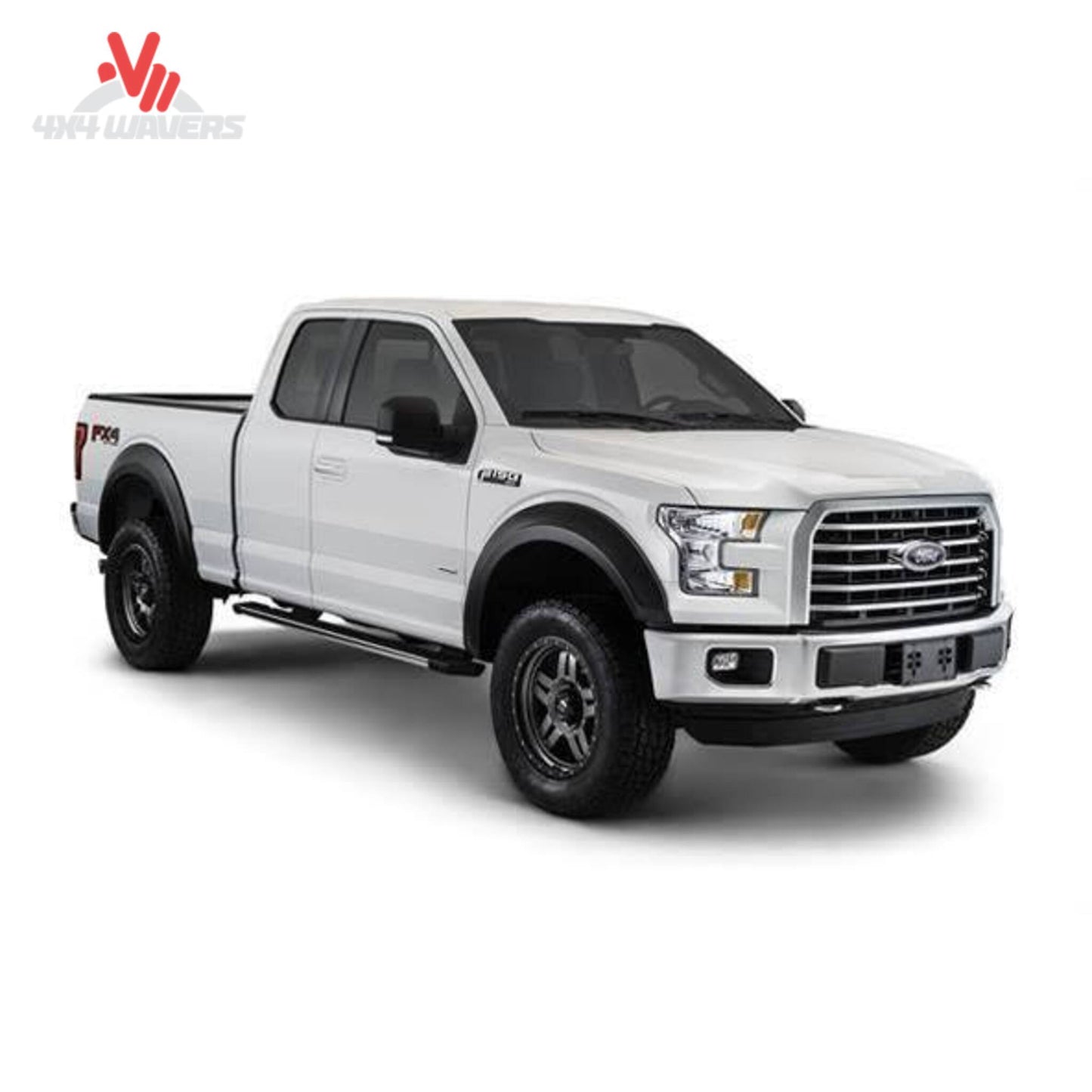Husky Liners Bushwacker Extend-A-Fender Flares for 2018-2020 Ford F-150, four-piece set, durable off-road vehicle fender extensions