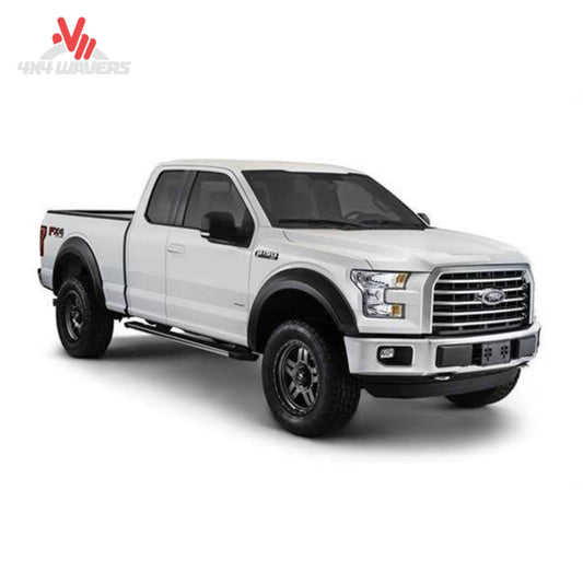Husky Liners Bushwacker Extend-A-Fender Flares for 2018-2020 Ford F-150, four-piece set, durable off-road vehicle fender extensions