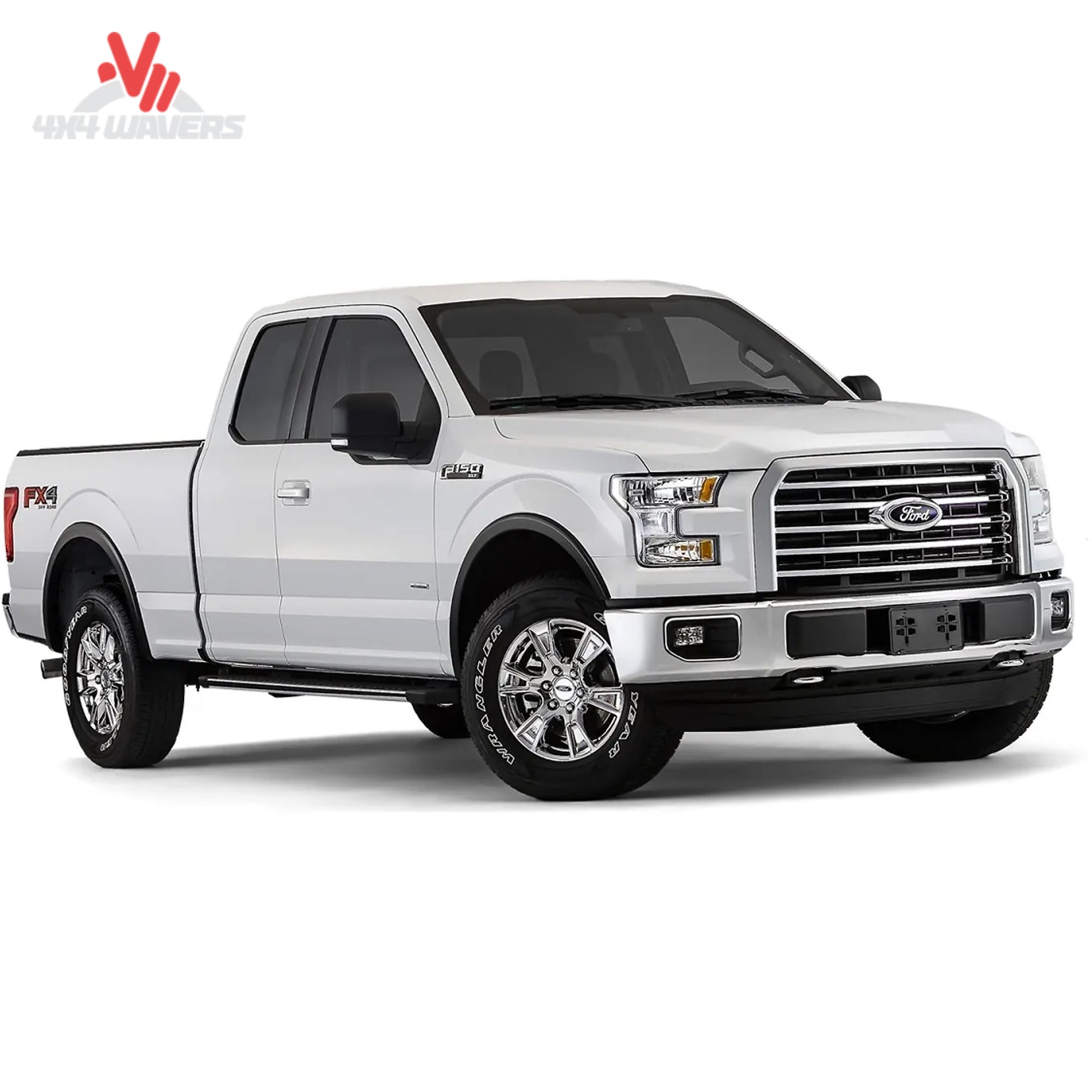 Bushwacker OE Style Fender Flares for 2018-2020 Ford F150, four-piece set with textured black finish visible.