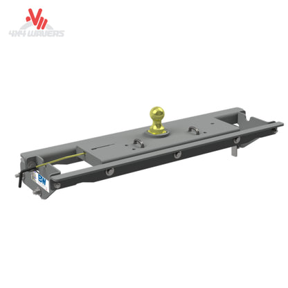 Complete heavy-duty under-bed B&W gooseneck hitch assembly with 2-5/16 inch ball and mounting brackets SKU BQVL_GNRK1121