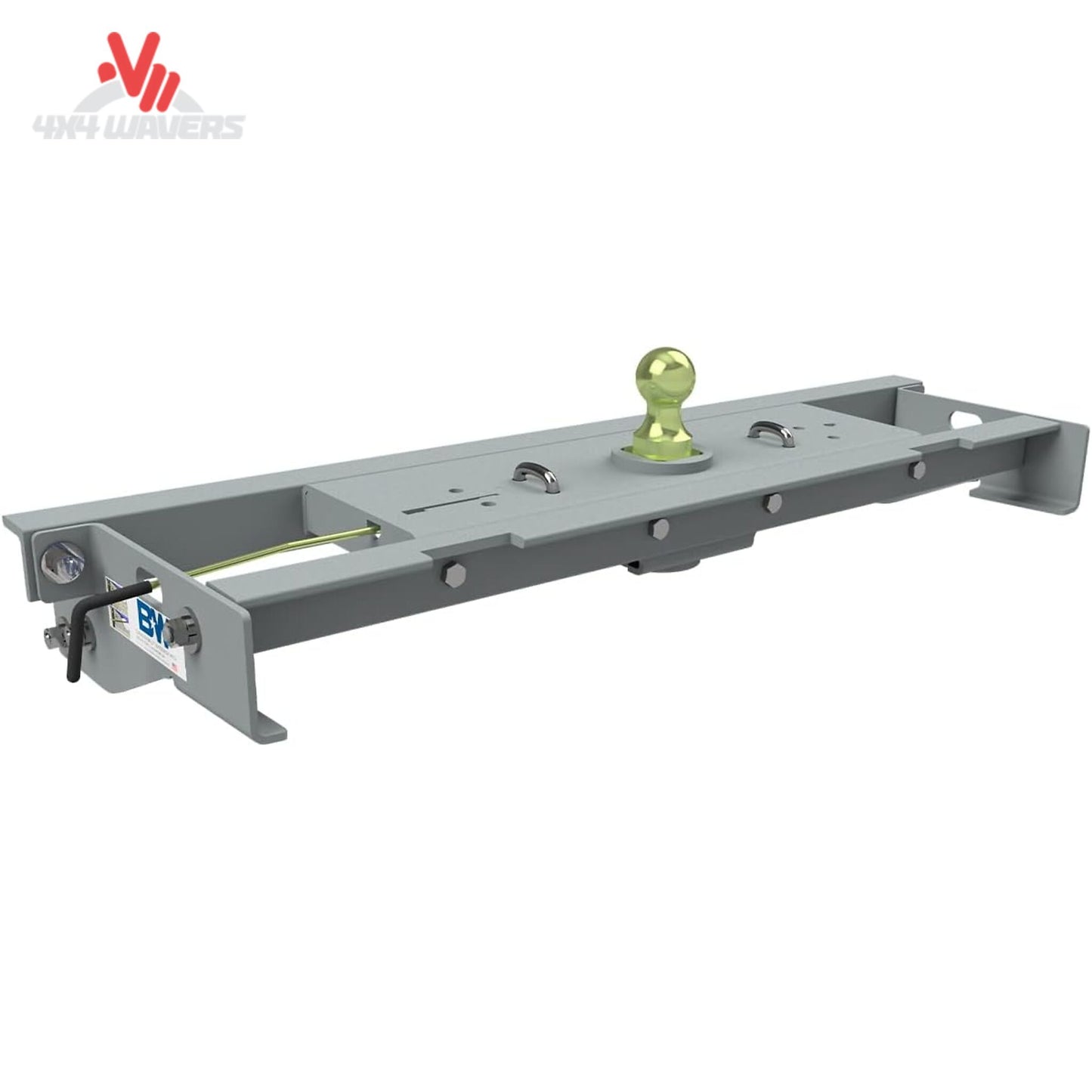 B&W Turnoverball Gooseneck Hitch installed on 2004-2014 Ford F150 frame SKU GNRK1104