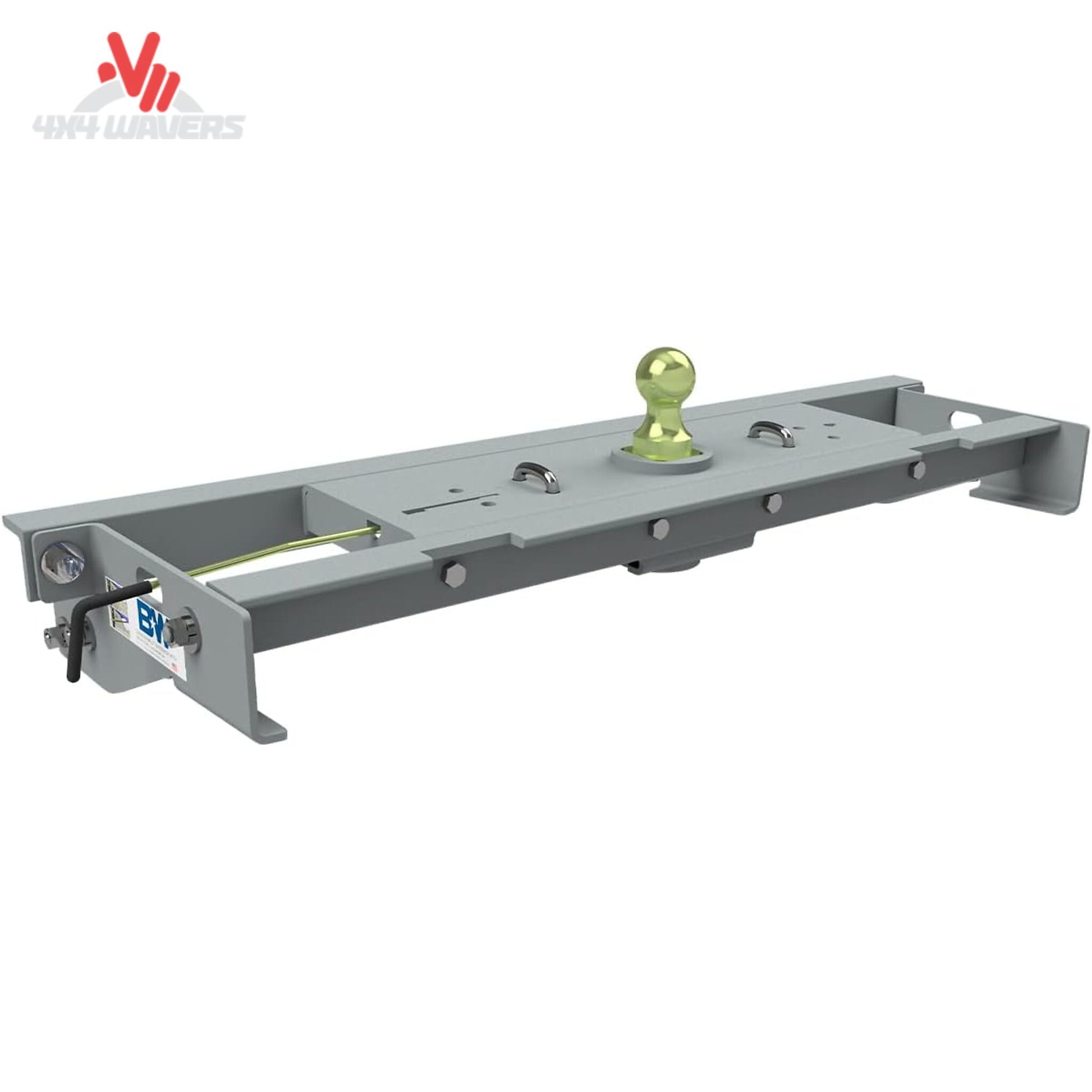 B&W Turnoverball Gooseneck Hitch installed on 2004-2014 Ford F150 frame SKU GNRK1104
