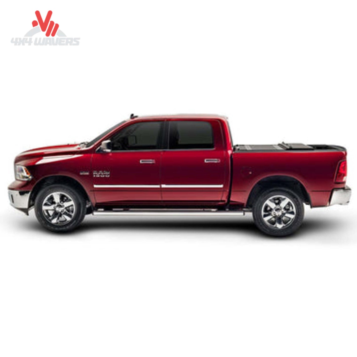 Cloud-Rider stainless step liner for Ford F150 SuperCrew, durable running board insert with textured surface.