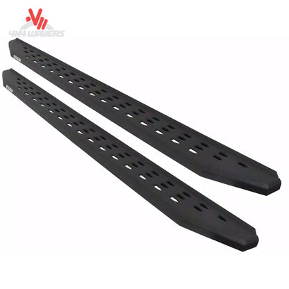 Cloud-Rider Stainless Step Liner for Ford F150 SuperCab, textured stainless steel vehicle side step for easy access.