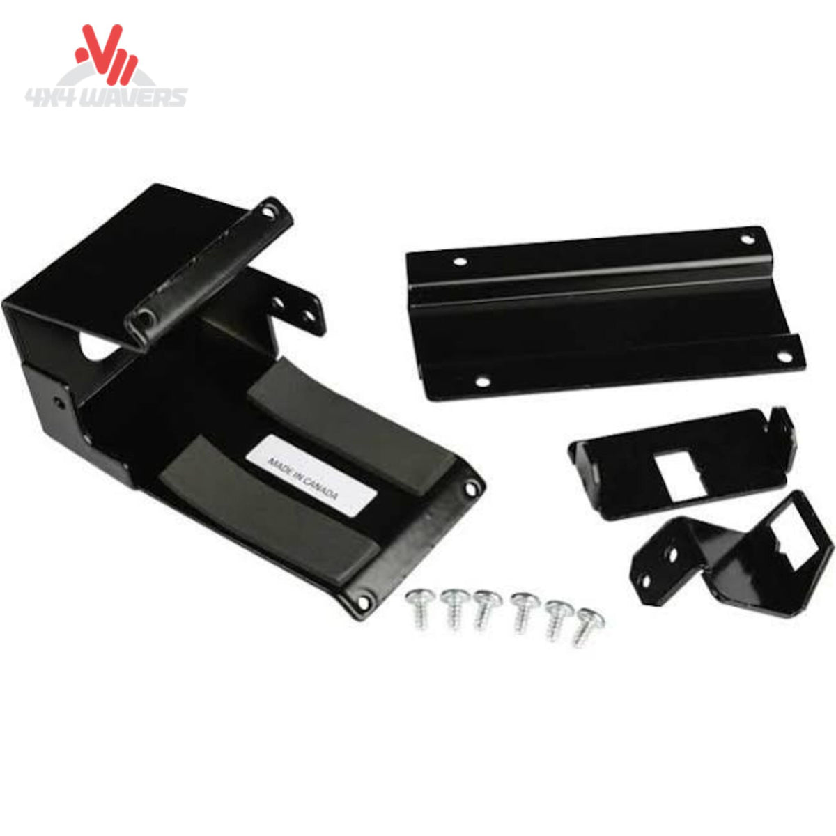 Custom Flow Tailgates Ford F150/Super Duty backup camera bracket with mounting hardware for tailgate installation.