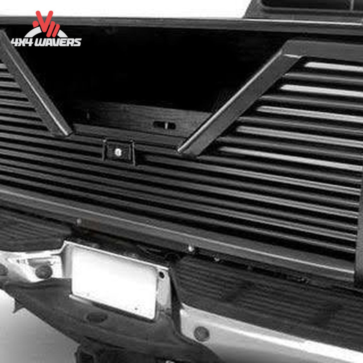 Custom Flow Elite Louvered 5th wheel tailgate for 09-14 Ford F150 featuring V-notch louvered design and durable construction.