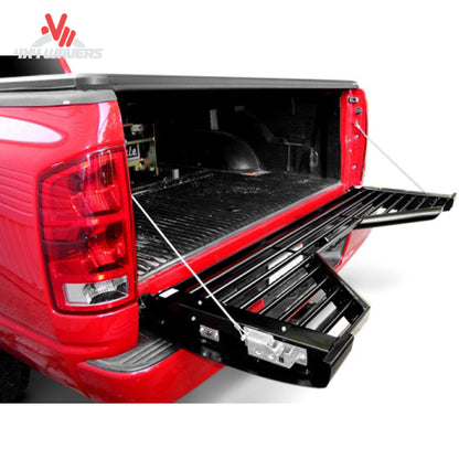 Custom Flow Elite Louvered 5th wheel tailgate for 2009-2014 Ford F150, featuring v-notch louvered design and durable construction.