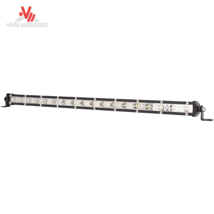 Daytona Lights Ultra Slim barra de luces LED de 19,5 pulgadas de Metra, diseñada para iluminación todoterreno y montada en un vehículo.