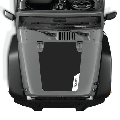 txt
Kit gráfico de calcomanía para el capó derecho de Jeep Wrangler JK JKU 2007-2018, calcomanía de vinilo premium con diseño 1941 de CarCode.