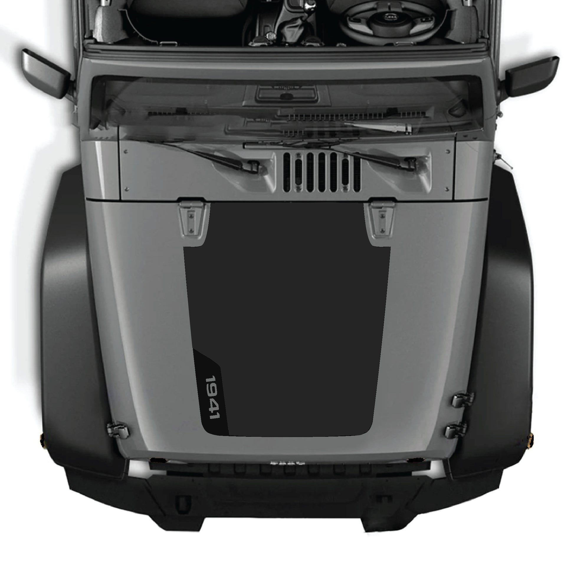 txt
Kit gráfico de calcomanías para el lado izquierdo del capó para Jeep Wrangler JK JKU 2007-2018, adhesivo premium de vinilo CarCode para panel del capó.