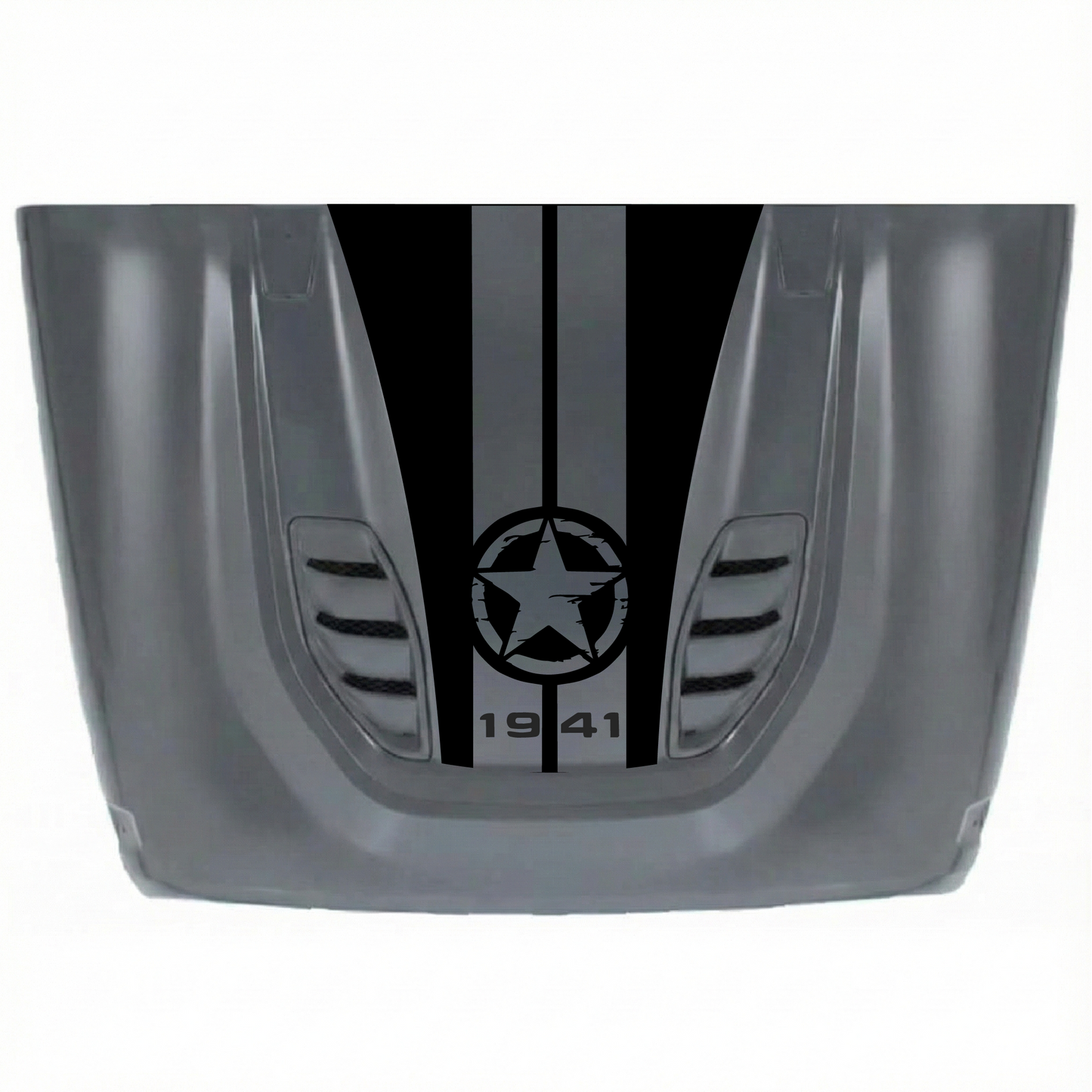 CarCode 10th Anniversary hood decal for Jeep JK/JKU 2007-2018, premium vinyl sticker with stylish hood design.