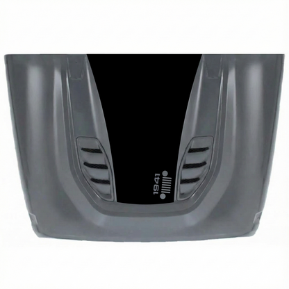 CarCode 10th Anniversary hood decal sticker for Jeep JK/JKU 2007-2018, made of premium vinyl with stylish hood design.