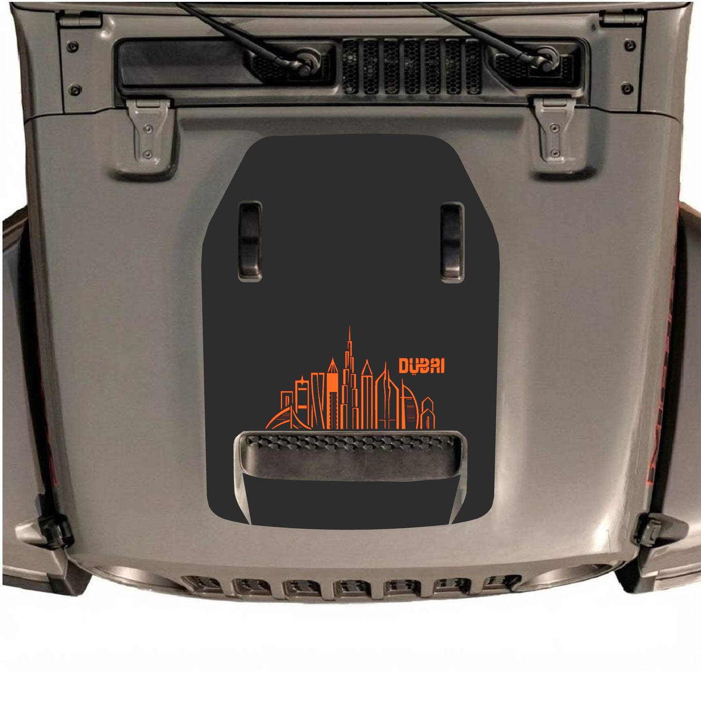 Hood Panel Decal/Sticker - Dubai Style Graphic Decal Graphic Kit - For Jeep JL JLU 392 2018 - Premium Vinyl