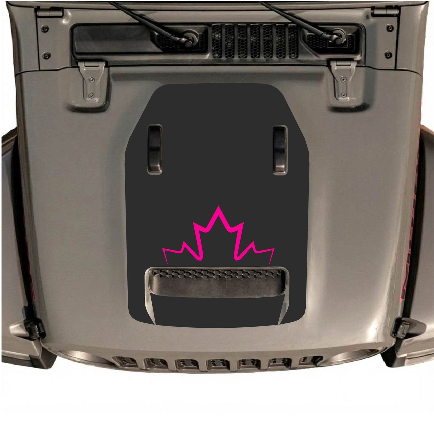 Hood Panel Decal/Sticker - Canada Graphic Decal Graphic Kit - For Jeep JL JLU 392 2018 - Premium Vinyl