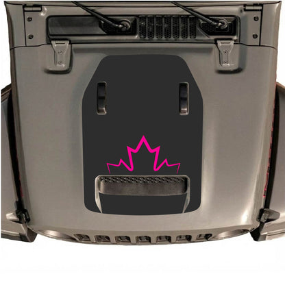 Hood Panel Decal/Sticker - Canada Graphic Decal Graphic Kit - For Jeep JL JLU 392 2018 - Premium Vinyl