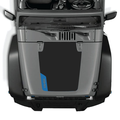 Calcomanía adhesiva para capó izquierdo con diseño 1941 para Jeep Wrangler JK JKU 2007-2018, hecha de vinilo premium por CarCode.