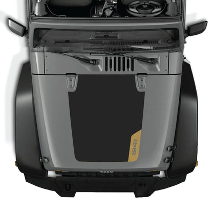 Kit de gráficos adhesivos para el lado derecho del capó de Jeep Wrangler JK JKU 2007-2018, calcomanía de vinilo premium con diseño 1941 de CarCode