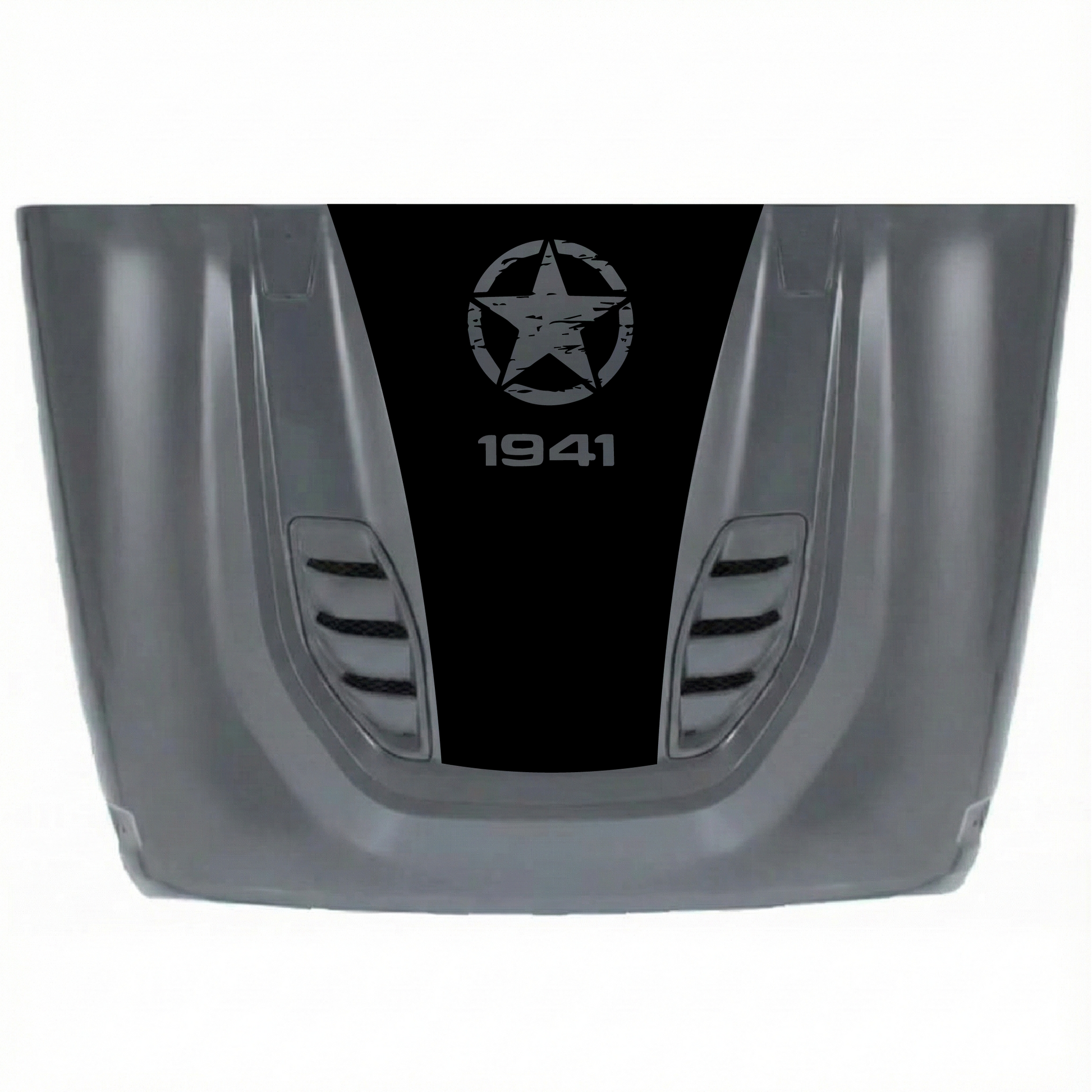 CarCode 10th Anniversary hood decal for Jeep JK/JKU 2007-2018, premium vinyl sticker with stylish design on a vehicle hood