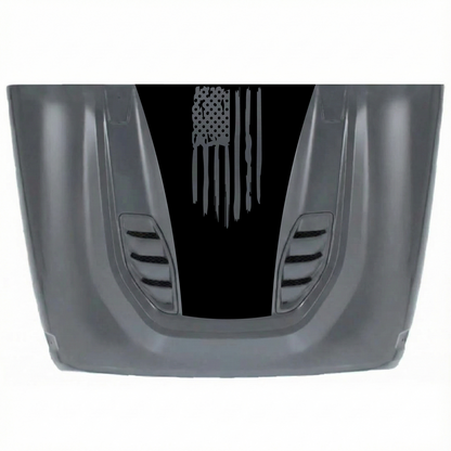 CarCode 10th Anniversary hood decal sticker for Jeep JK/JKU 2007-2018, made of premium vinyl, featuring bold design on vehicle hood.